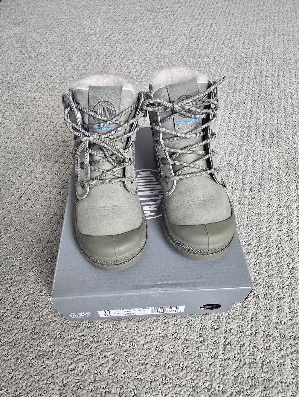 Palladium Pame Waterproof Wool Trim Boots